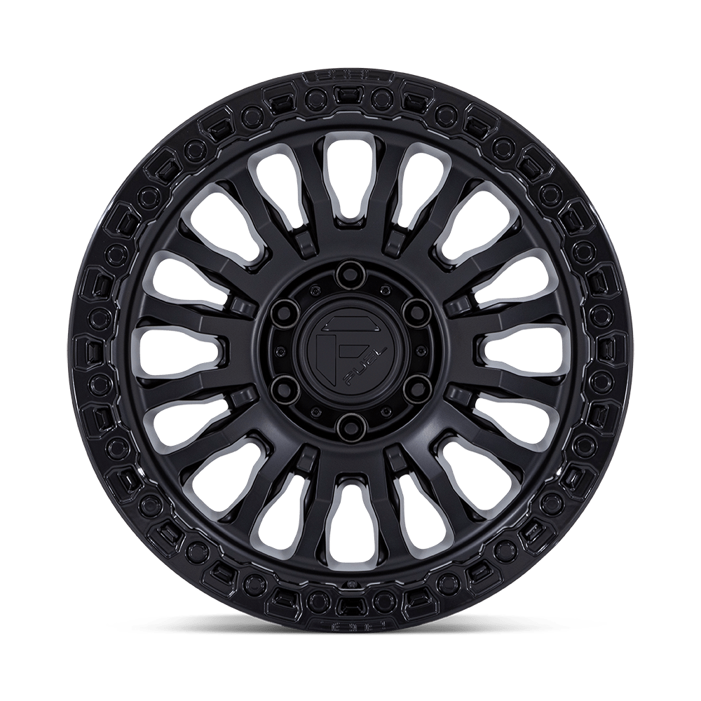 Fuel Wheels FC857 Rincon 17x8.5 Matte Black w/Gloss Black Lip -1mm ET 71.5mm CB 5x127