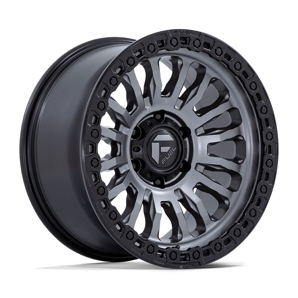 Fuel Wheels FC857 Rincon 17x8.5 Matte Gunmetal w/Matte Black Lip -1mm ET 71.5mm CB 5x127