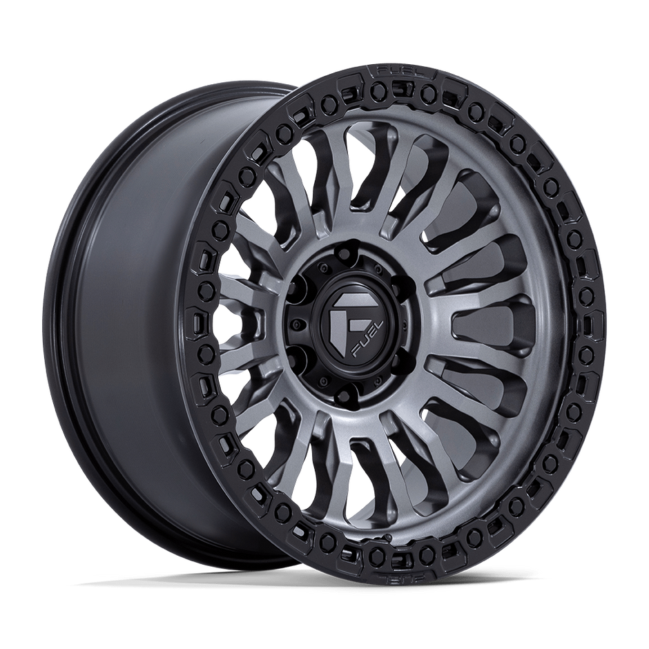 Fuel Wheels FC857 Rincon 17x8.5 Matte Gunmetal w/Matte Black Lip -1mm ET 71.5mm CB 5x127