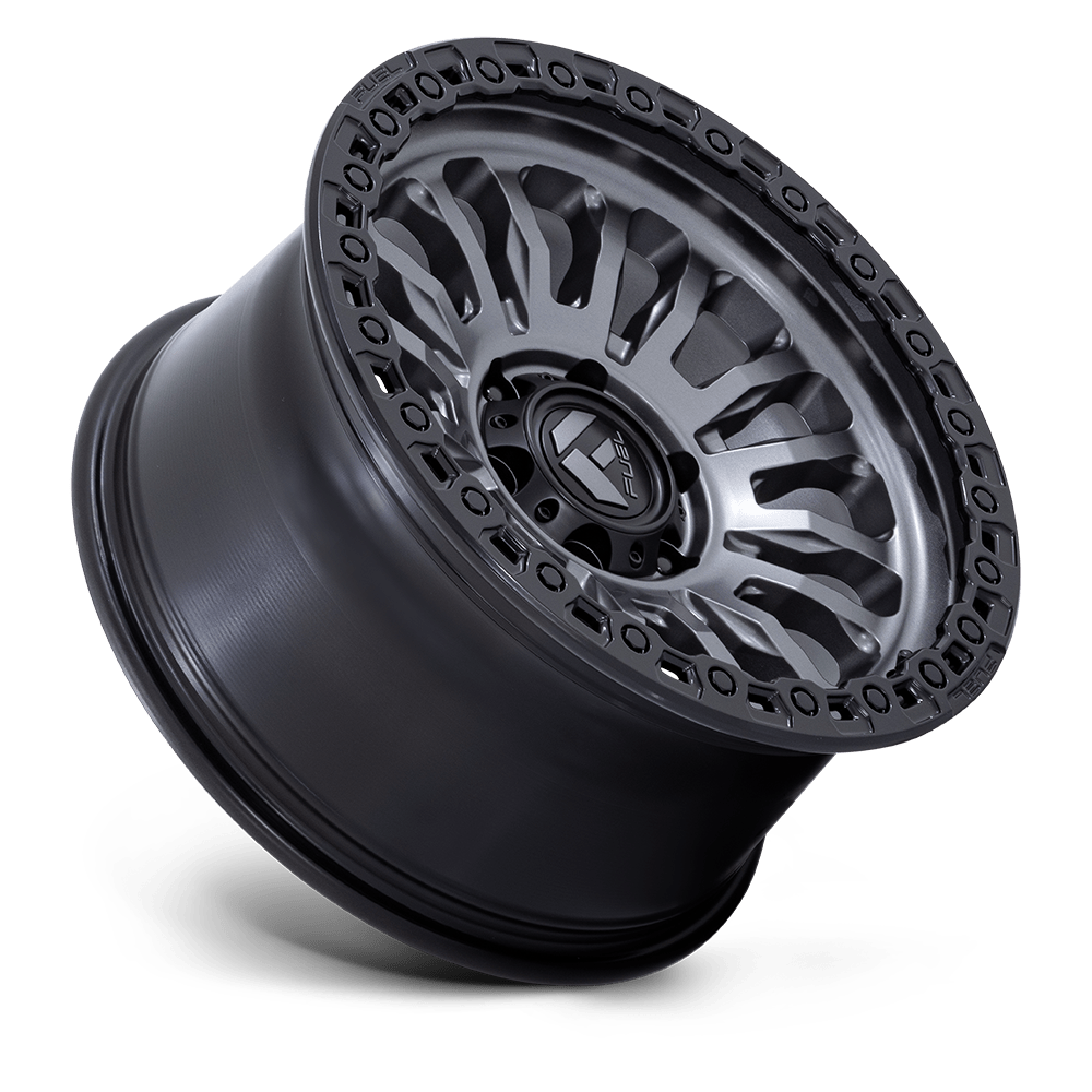 Fuel Wheels FC857 Rincon 17x8.5 Matte Gunmetal w/Matte Black Lip -1mm ET 71.5mm CB 5x127