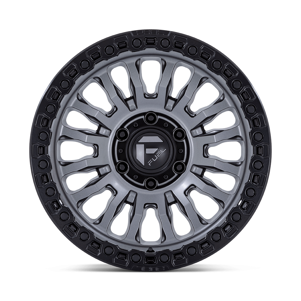 Fuel Wheels FC857 Rincon 17x8.5 Matte Gunmetal w/Matte Black Lip -1mm ET 71.5mm CB 5x127