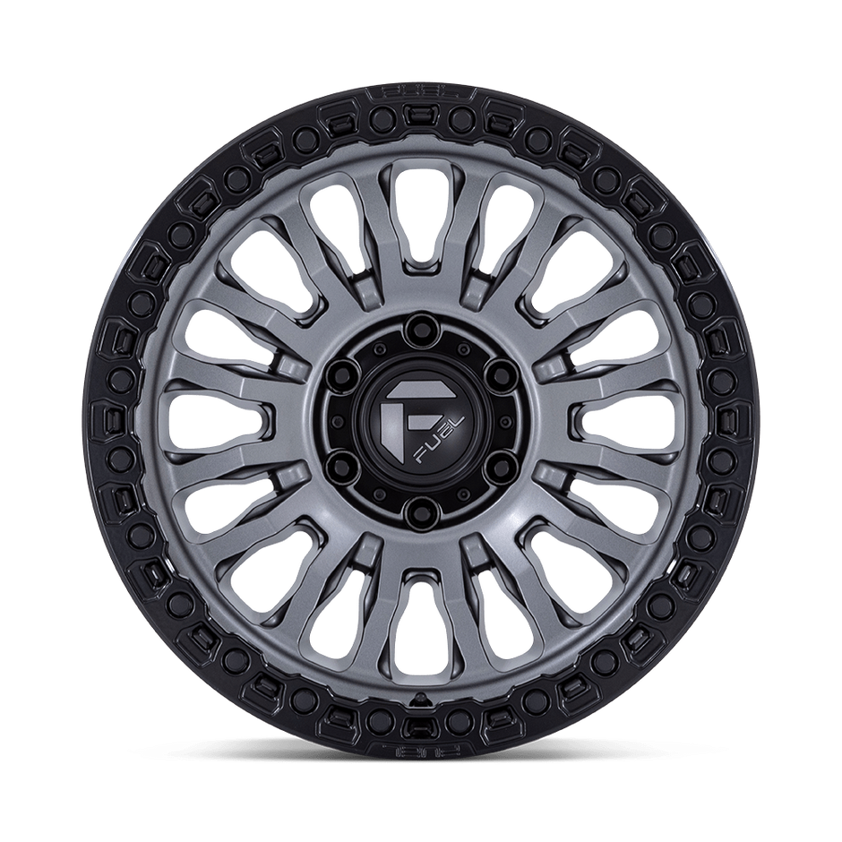 Fuel Wheels FC857 Rincon 17x8.5 Matte Gunmetal w/Matte Black Lip -1mm ET 71.5mm CB 5x127