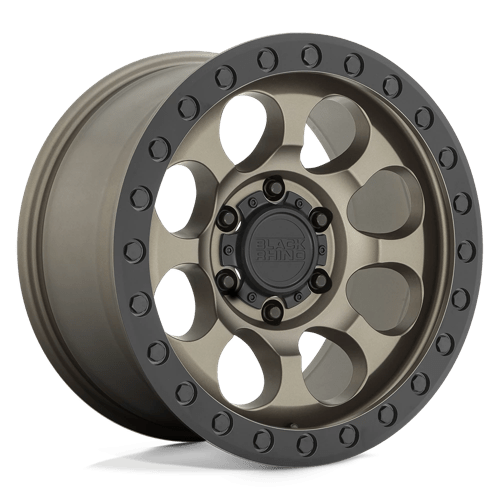 Black Rhino Hard Alloys Riot 17x8.5 Matte Bronze w/Black Ring & Bolts -38mm ET 71.5mm CB 5x127