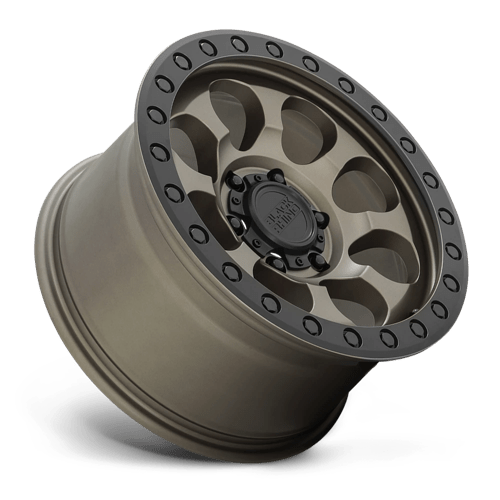 Black Rhino Hard Alloys Riot 17x8.5 Matte Bronze w/Black Ring & Bolts -38mm ET 71.5mm CB 5x127