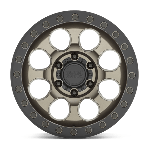 Black Rhino Hard Alloys Riot 17x8.5 Matte Bronze w/Black Ring & Bolts -38mm ET 71.5mm CB 5x127