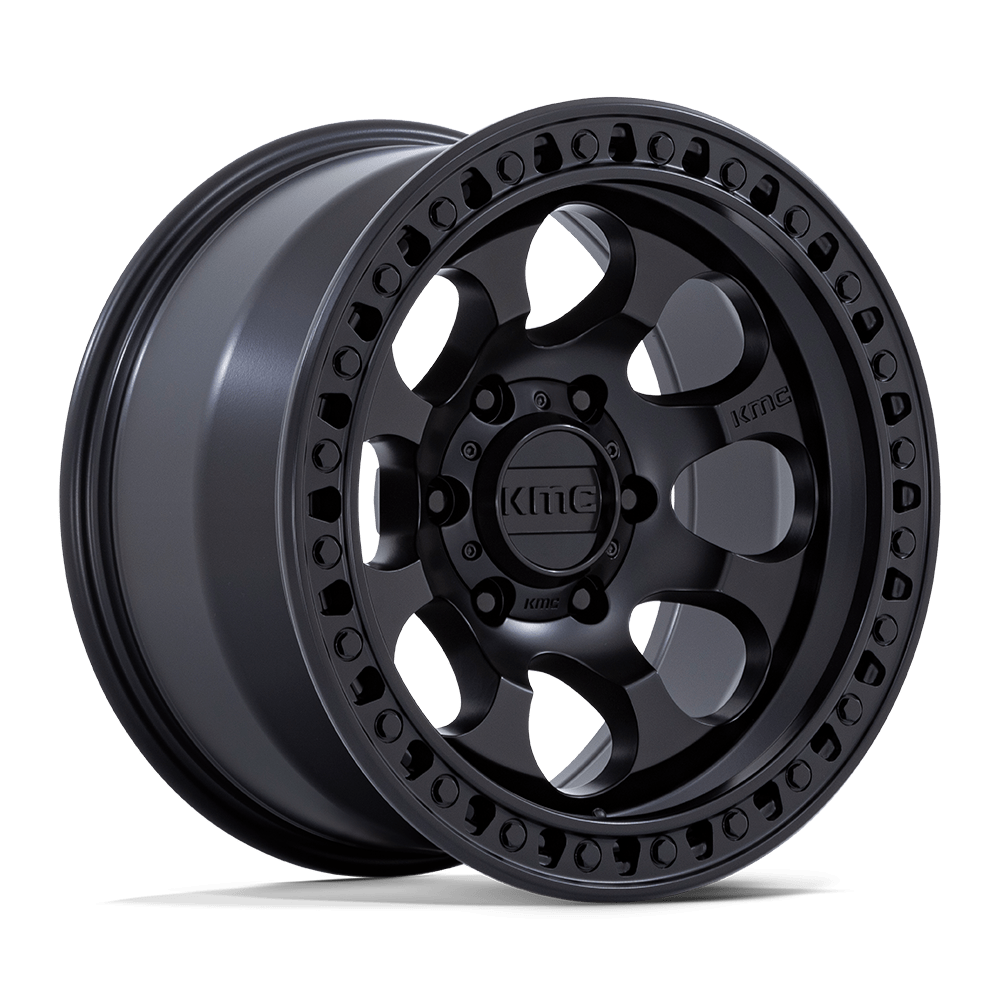 KMC Wheels KM550 Riot SBL 18x9 Satin Black 18mm ET 66.06mm CB 6x114.3