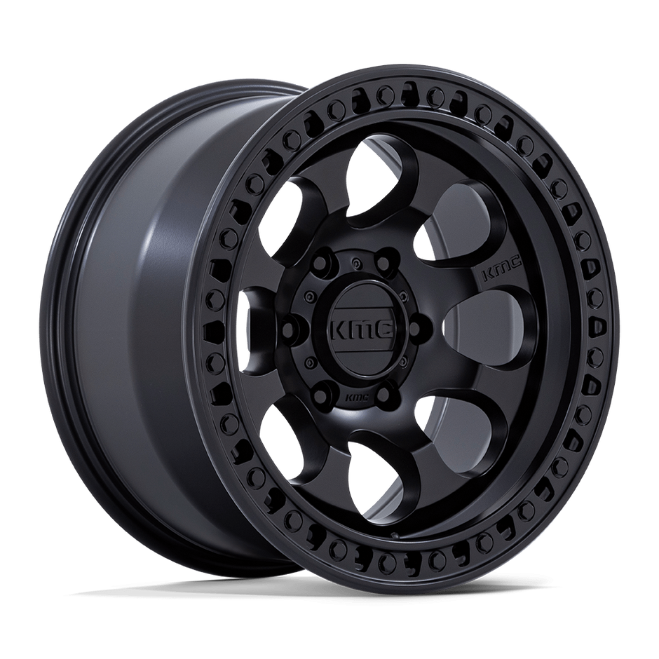 KMC Wheels KM550 Riot SBL 18x9 Satin Black 18mm ET 66.06mm CB 6x114.3