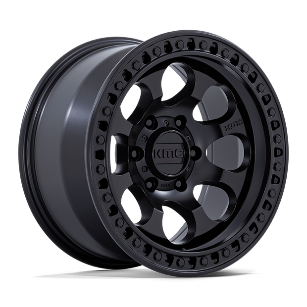 KMC Wheels KM550 Riot SBL 18x9 Satin Black 18mm ET 66.06mm CB 6x114.3