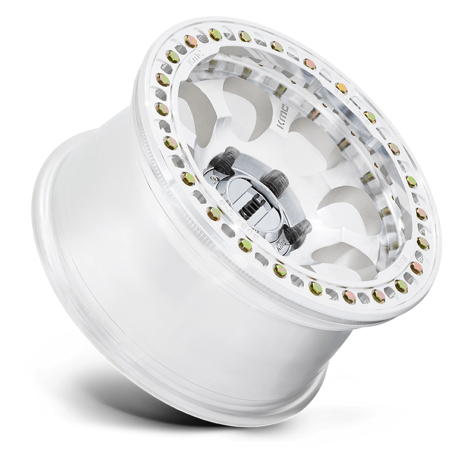 KMC Wheels KM237 Riot Beadlock 17x8.5 Machined 0mm ET 108mm CB 6x139.7