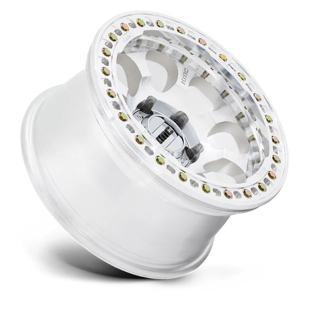 KMC Wheels KM237 Riot Beadlock 17x8.5 Machined 0mm ET 108mm CB 6x139.7
