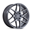 Niche NC281 Rise 20x10.5 Anthracite w/Machined Face 38mm ET 72.56mm CB 5x114.3