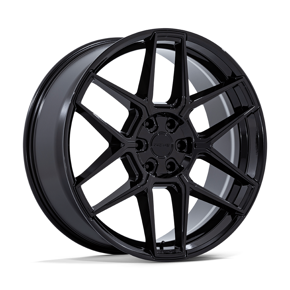 Niche NC281 Rise 20x10.5 Gloss Black 38mm ET 72.56mm CB 5x114.3