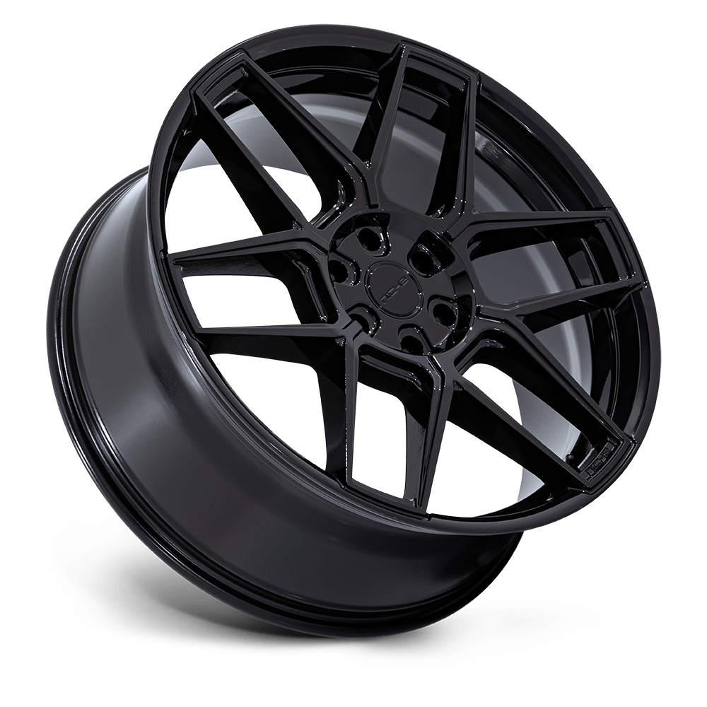 Niche NC281 Rise 20x10.5 Gloss Black 38mm ET 72.56mm CB 5x114.3