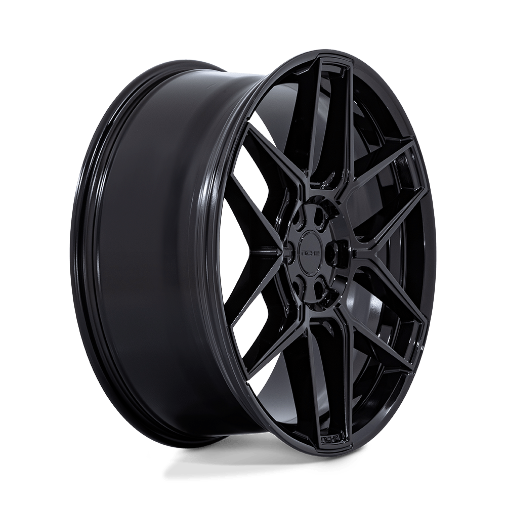 Niche NC281 Rise 20x10.5 Gloss Black 38mm ET 72.56mm CB 5x114.3