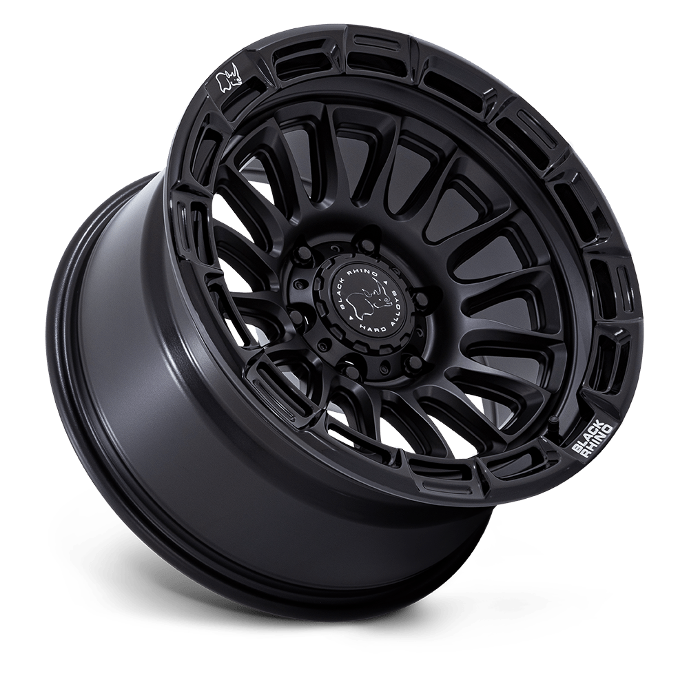 Black Rhino Hard Alloys BR025 Rival 17x8.5 Matte Black w/Gloss Black Lip 25mm ET 72.56mm CB 5x114.3