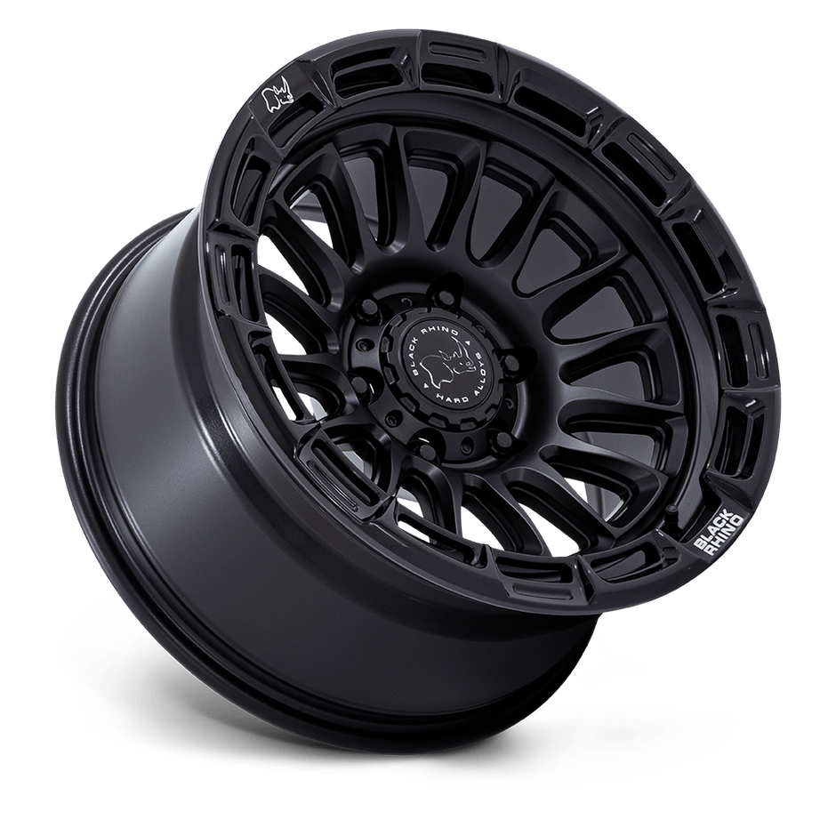 Black Rhino Hard Alloys BR025 Rival 17x8.5 Matte Black w/Gloss Black Lip 25mm ET 72.56mm CB 5x114.3