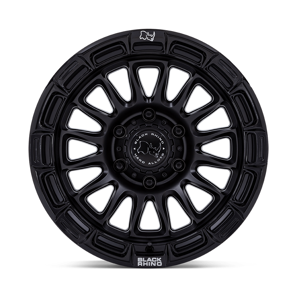 Black Rhino Hard Alloys BR025 Rival 17x8.5 Matte Black w/Gloss Black Lip 25mm ET 72.56mm CB 5x114.3