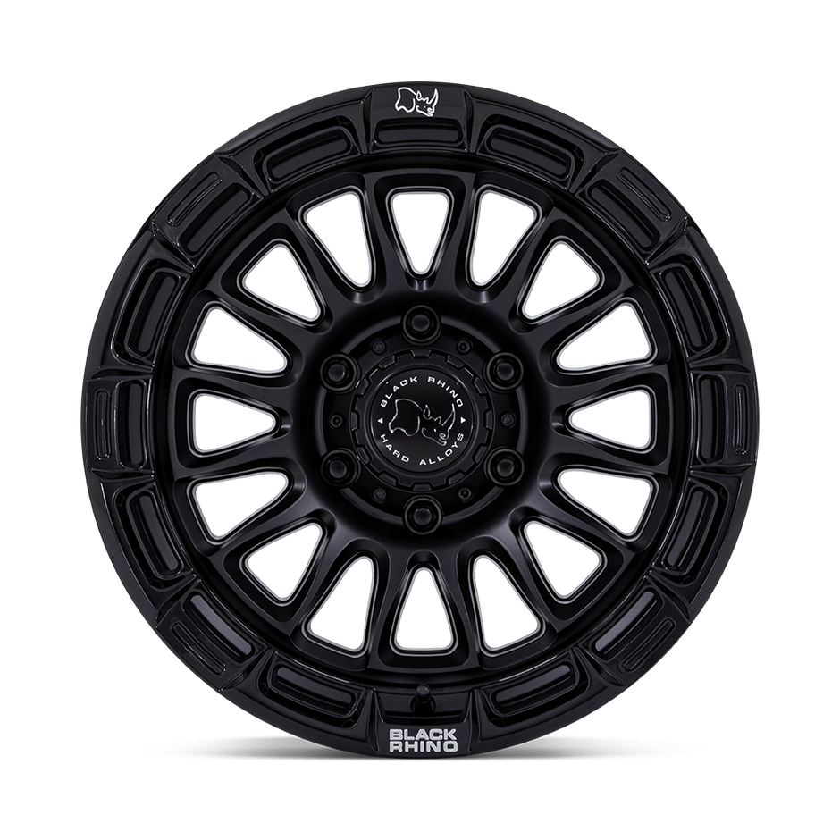 Black Rhino Hard Alloys BR025 Rival 17x8.5 Matte Black w/Gloss Black Lip 25mm ET 72.56mm CB 5x114.3