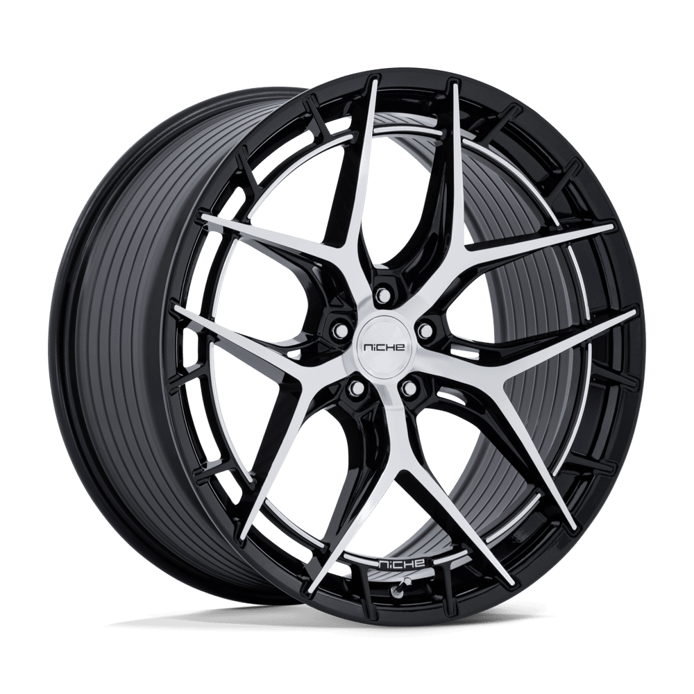 Niche NC286 Riviera 20x10.5 Gloss Black w/Machined Face 40mm ET 72.56mm CB 5x114.3