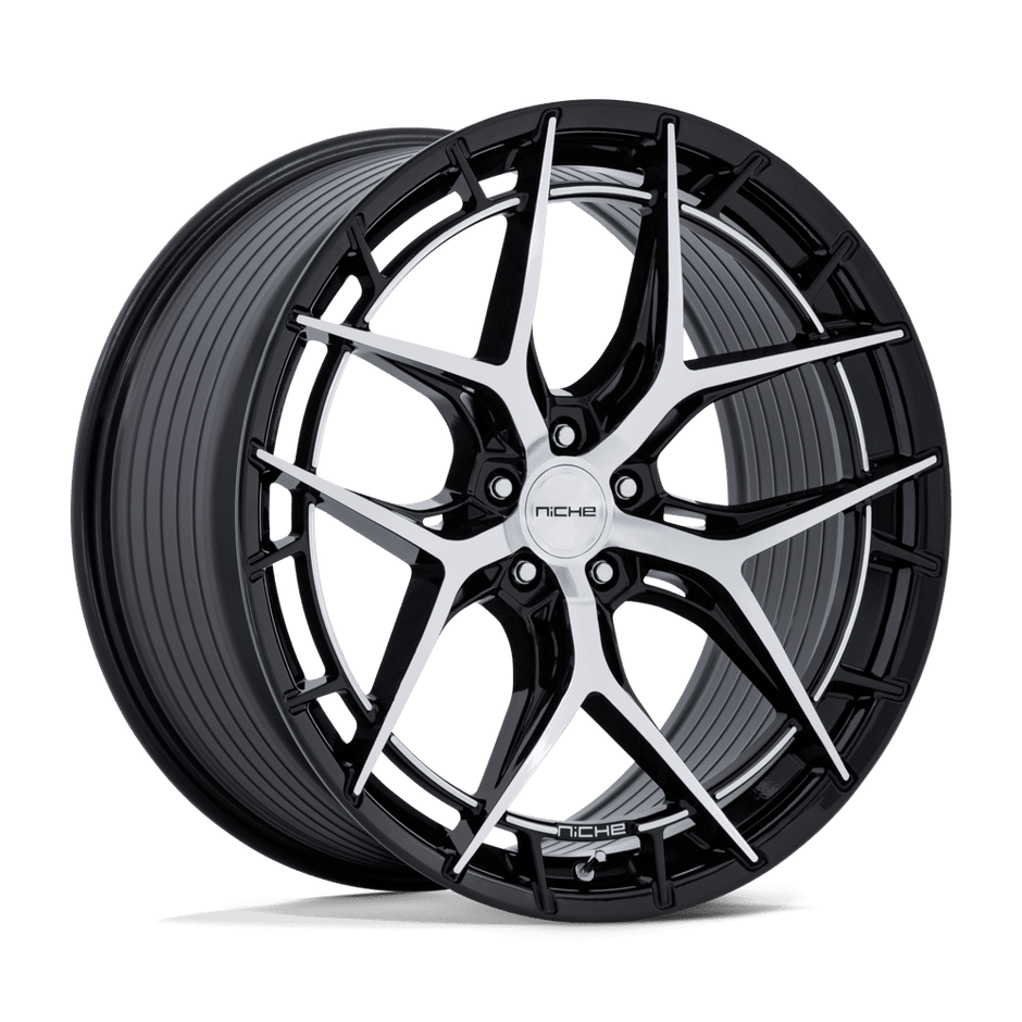 Niche NC286 Riviera 20x10.5 Gloss Black w/Machined Face 40mm ET 72.56mm CB 5x114.3