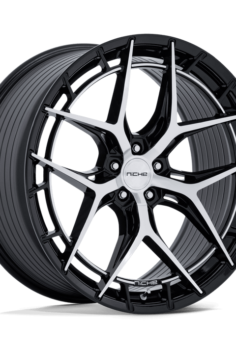 Niche NC286 Riviera 20x10.5 Gloss Black w/Machined Face 40mm ET 72.56mm CB 5x114.3