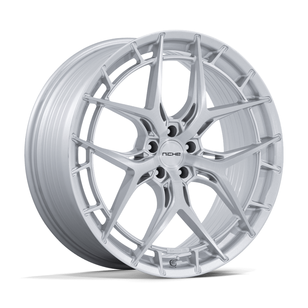 Niche NC286 Riviera 20x10.5 Gloss Silver w/Brushed Face 40mm ET 72.56mm CB 5x114.3