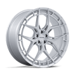 Niche NC286 Riviera 20x10.5 Gloss Silver w/Brushed Face 40mm ET 72.56mm CB 5x114.3