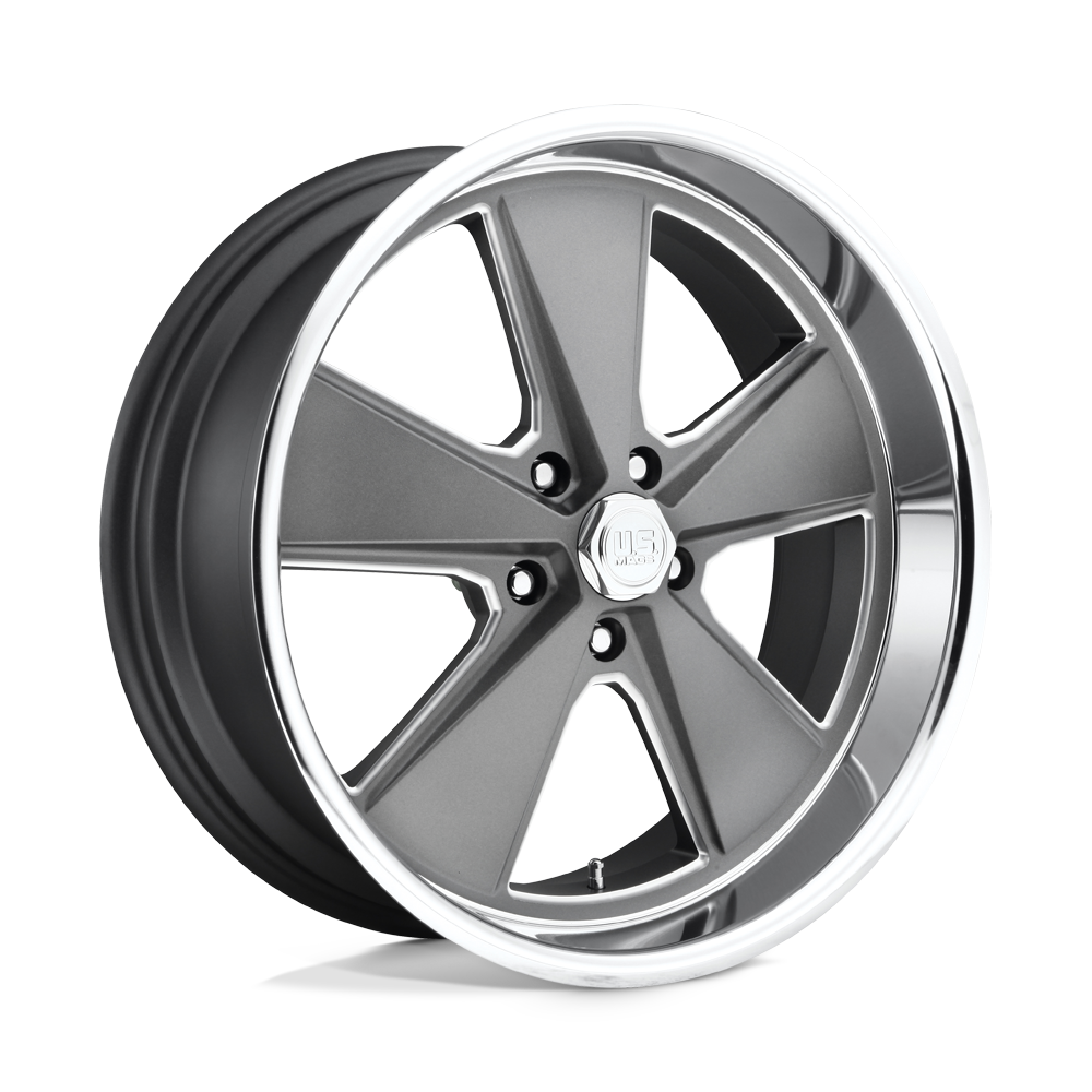 U.S. Mags U120 Roadster 18x8 Matte Gunmetal Machined 1mm ET 72.56mm CB 5x120.65
