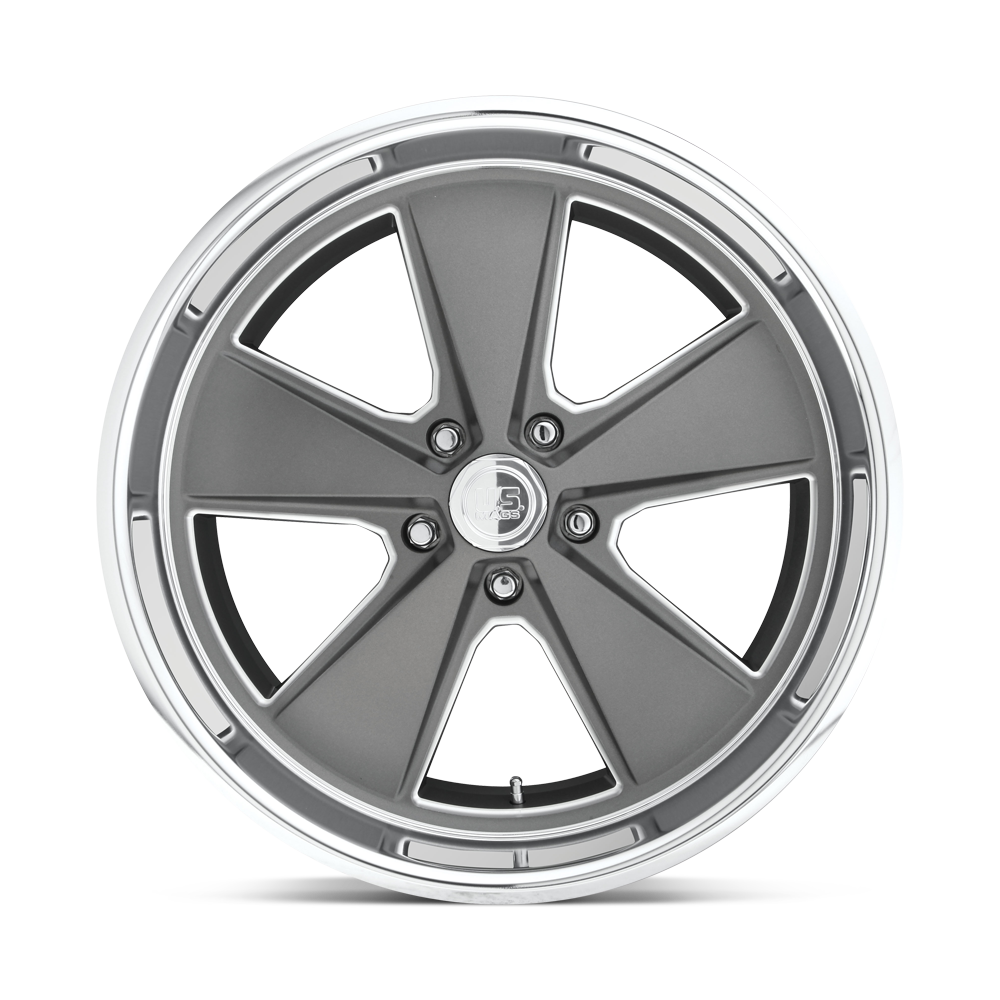 U.S. Mags U120 Roadster 18x8 Matte Gunmetal Machined 1mm ET 72.56mm CB 5x120.65