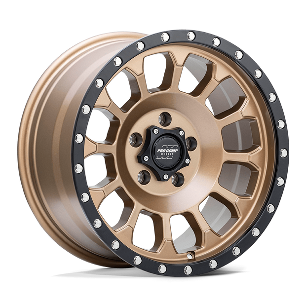 Pro Comp Alloys PA34 Rockwell 17x8.5 Matte Bronze w/Black Lip 0mm ET 71.5mm CB 5x127