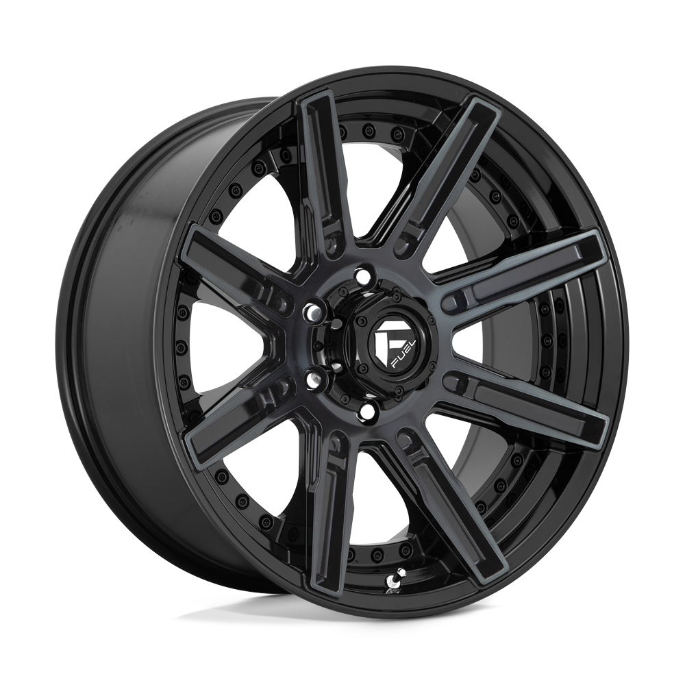 Fuel Wheels D708 Rogue 20x10 Gloss Machined w/Double Dark Tint -18mm ET 125.1mm CB 8x170