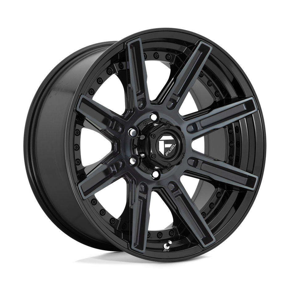 Fuel Wheels D708 Rogue 20x10 Gloss Machined w/Double Dark Tint -18mm ET 125.1mm CB 8x170