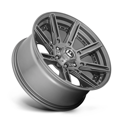 Fuel Wheels D710 Rogue Platinum 20x10 Brushed Gunmetal w/Tinted Clear -18mm ET 124.2mm CB 8x180
