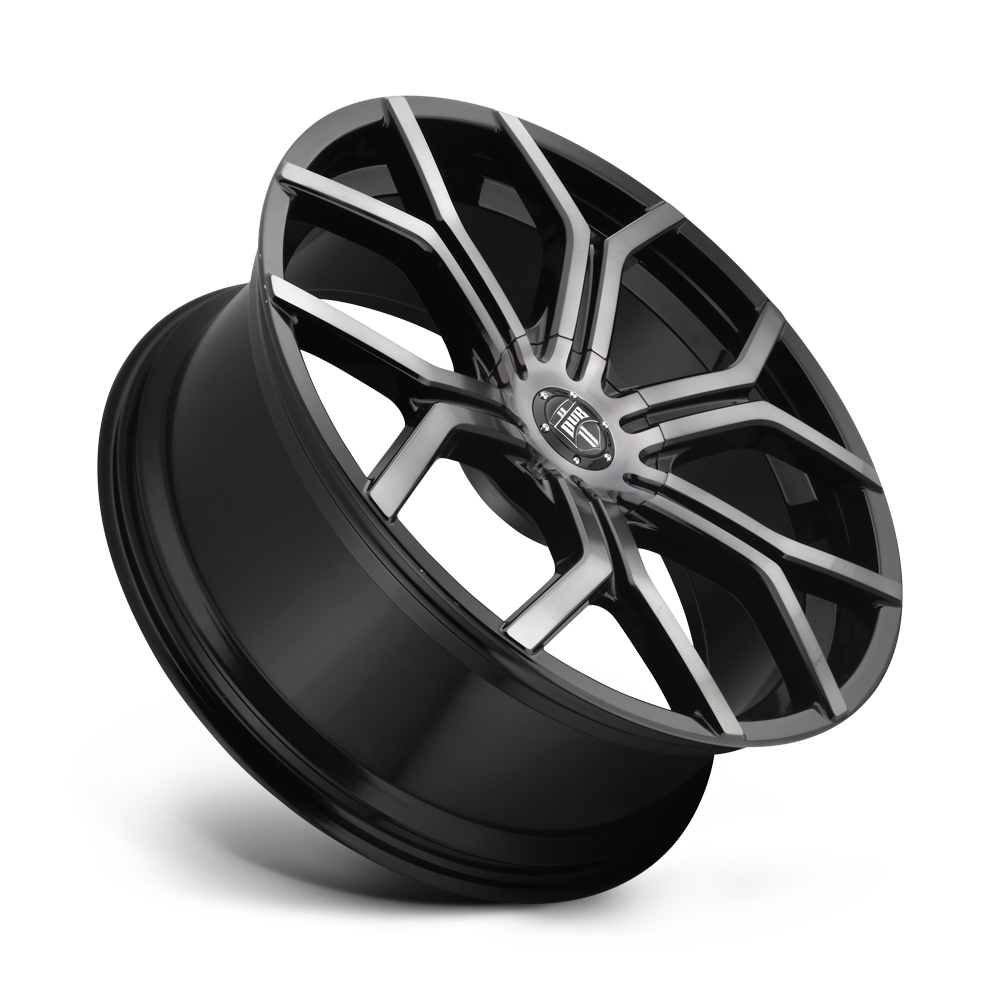 DUB Wheels S209 Royalty 22x9.5 Gloss Black Machined w/Double Dark Tint 30mm ET 74.5mm CB 6x120/6x132