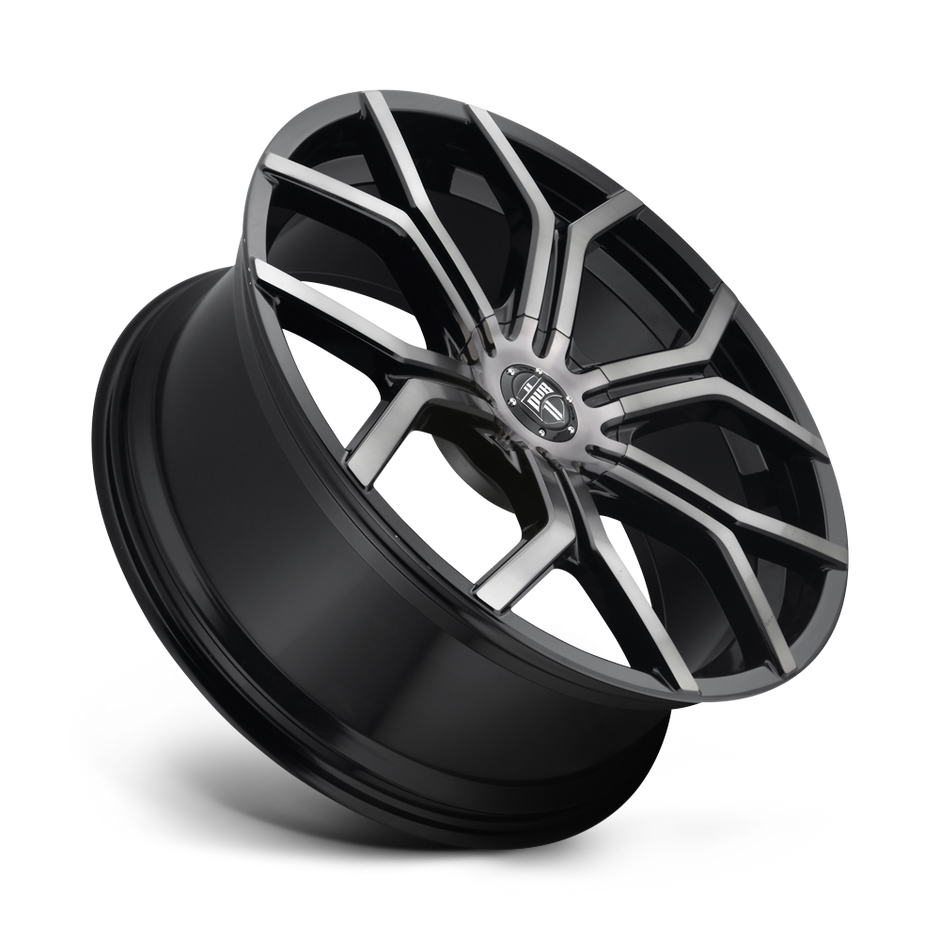 DUB Wheels S209 Royalty 22x9.5 Gloss Black Machined w/Double Dark Tint 30mm ET 74.5mm CB 6x120/6x132