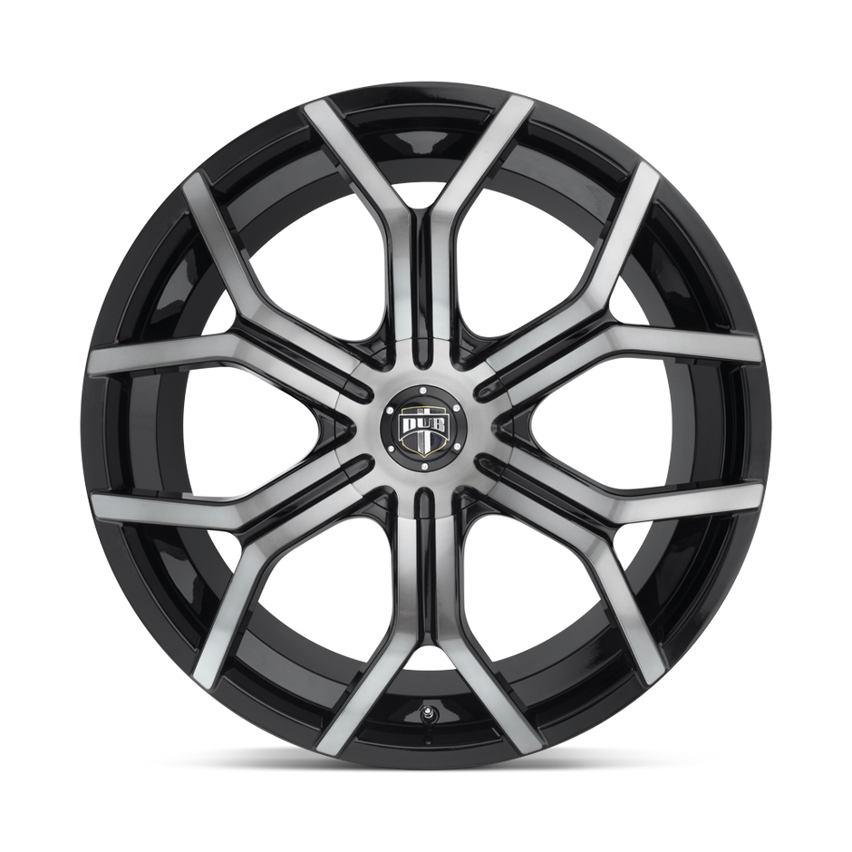 DUB Wheels S209 Royalty 22x9.5 Gloss Black Machined w/Double Dark Tint 30mm ET 74.5mm CB 6x120/6x132