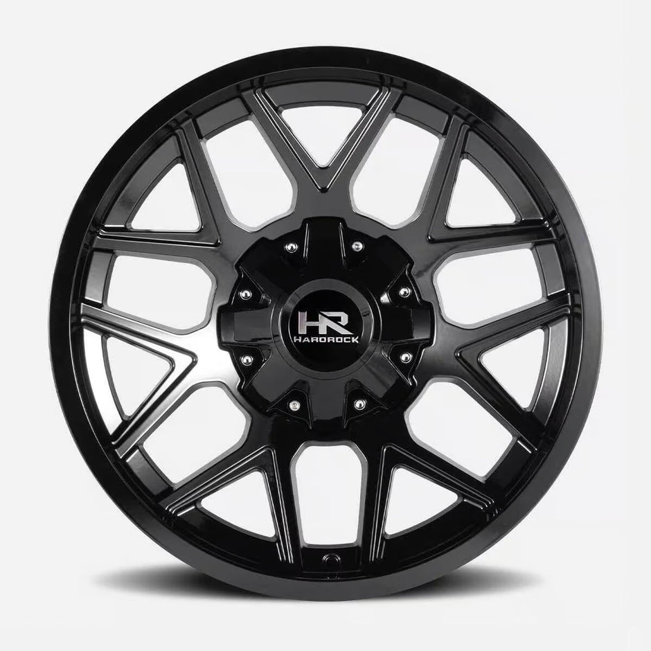 Hardrock Offroad Rugged 20x9 Gloss Black wheel