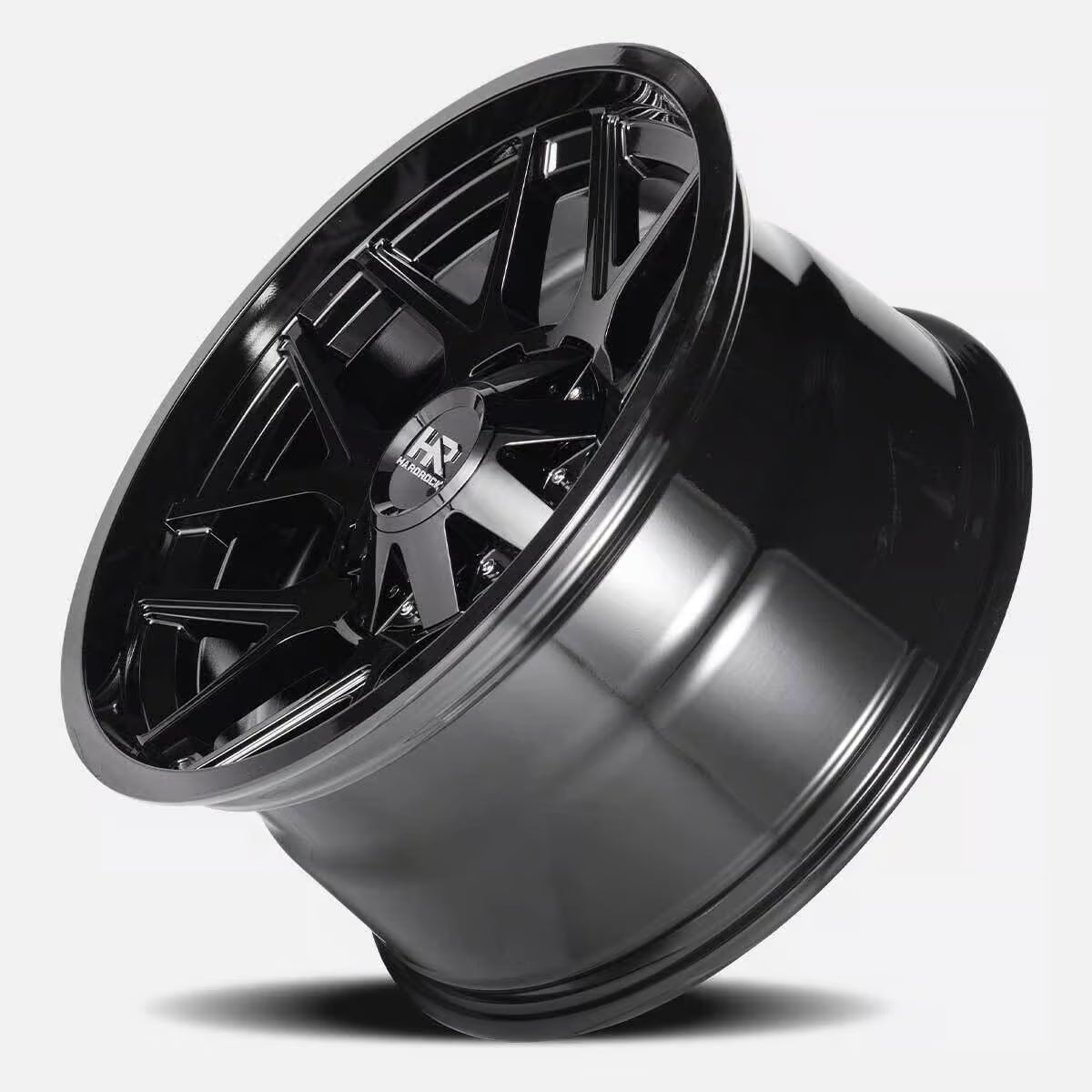 Hardrock Offroad Rugged 22x10 Gloss Black -25mm ET 87mm CB 5x127/5x139.7 wheel