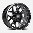 Hardrock Offroad Rugged 20x9 Gloss Black Milled wheel