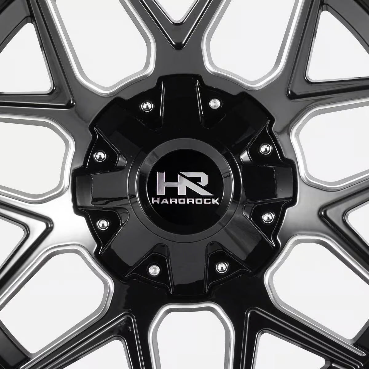 Hardrock Offroad Rugged 20x10 Gloss Black Milled -19mm ET 110.3mm CB 5x150/5x139.7 wheel