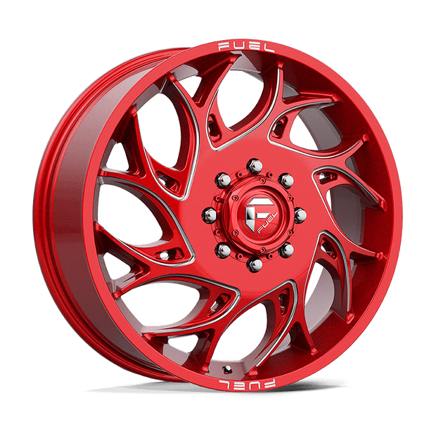 Fuel Wheels D742 Runner Dually 22x8.25 Candy Red Milled -246mm ET 154.3mm CB 8x210