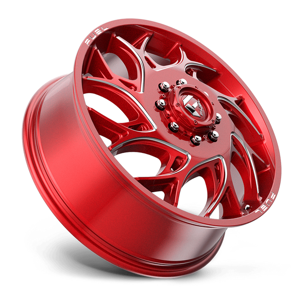 Fuel Wheels D742 Runner Dually 22x8.25 Candy Red Milled -246mm ET 154.3mm CB 8x210