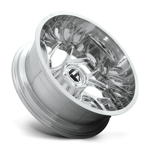 Fuel Wheels D740 Runner Dually-Rear Outer 22x8.25 Chrome -240mm ET 121.5mm CB 8x165.1