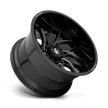 Fuel Wheels D741 Runner Dually-Rear Outer 22x8.25 Gloss Black Milled -240mm ET 121.5mm CB 8x165.1