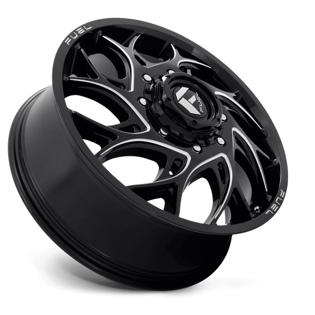 Fuel Wheels D741 Runner Dually 22x8.25 Gloss Black Milled -220mm ET 154.3mm CB 8x210