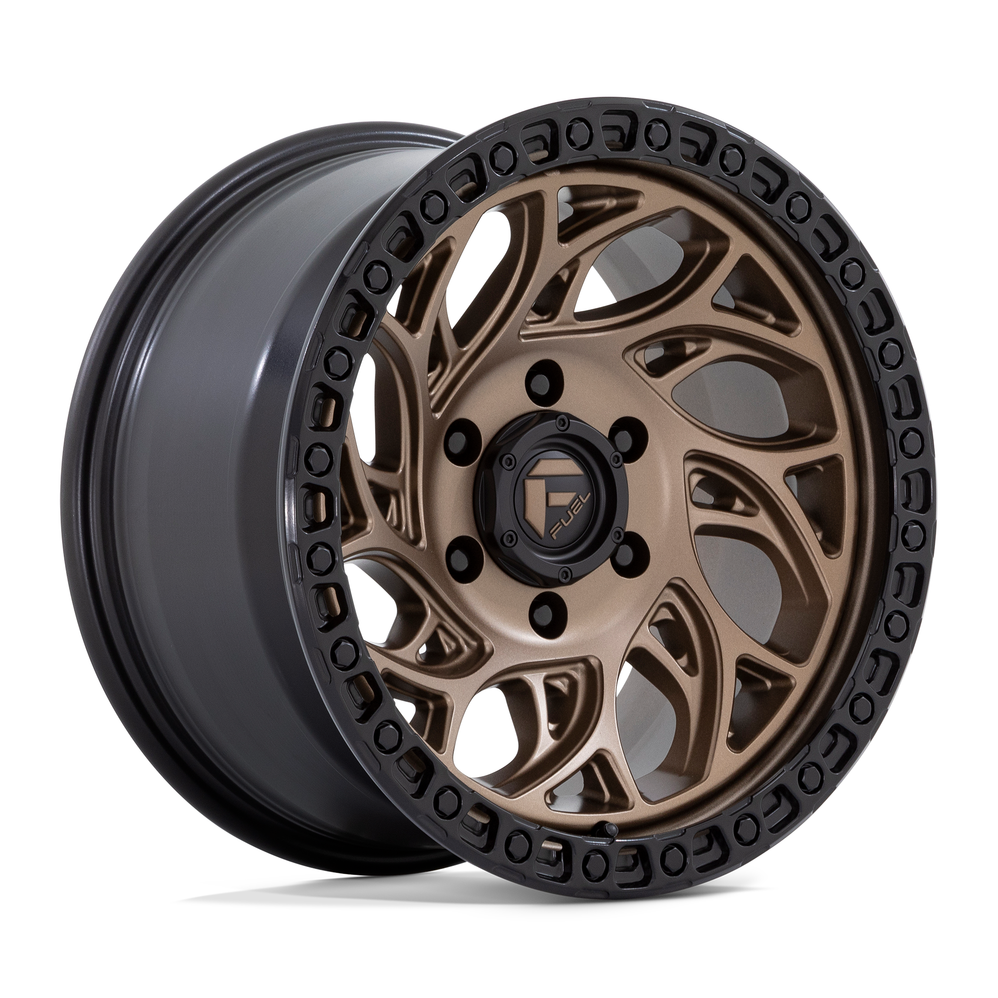 Fuel Wheels D841 Runner OR 15x10 Bronze w/Black Ring -43mm ET 72.56mm CB 5x114.3