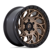 Fuel Wheels D841 Runner OR 15x10 Bronze w/Black Ring -43mm ET 72.56mm CB 5x114.3