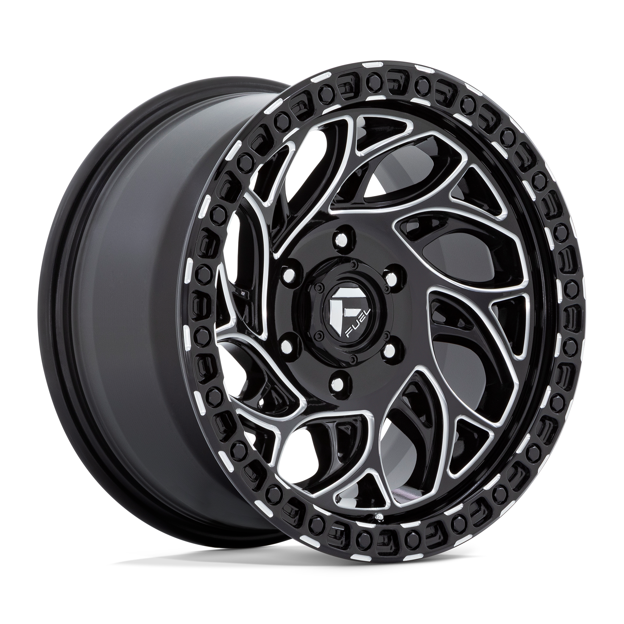 Fuel Wheels D840 Runner OR 15x10 Gloss Black Milled -43mm ET 72.56mm CB 5x114.3
