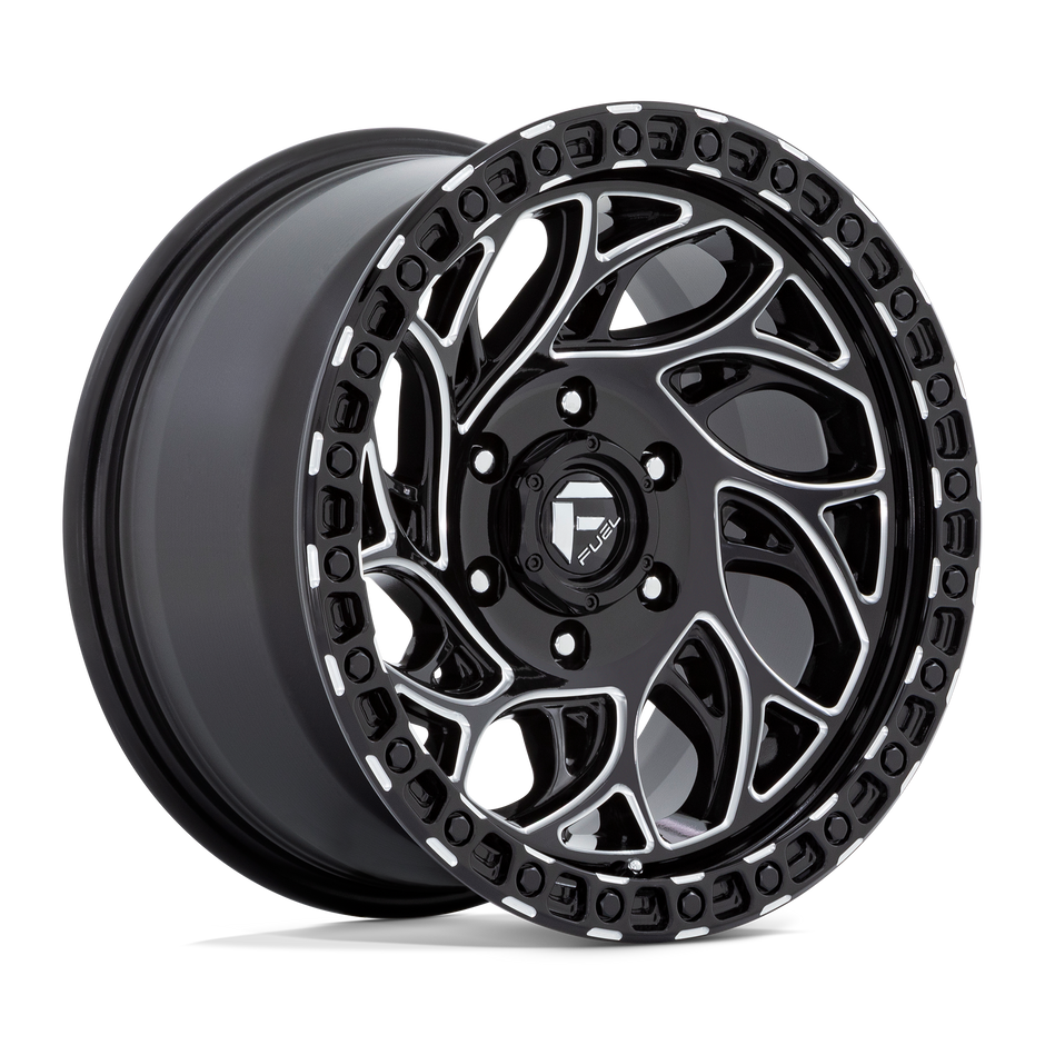 Fuel Wheels D840 Runner OR 15x10 Gloss Black Milled -43mm ET 72.56mm CB 5x114.3
