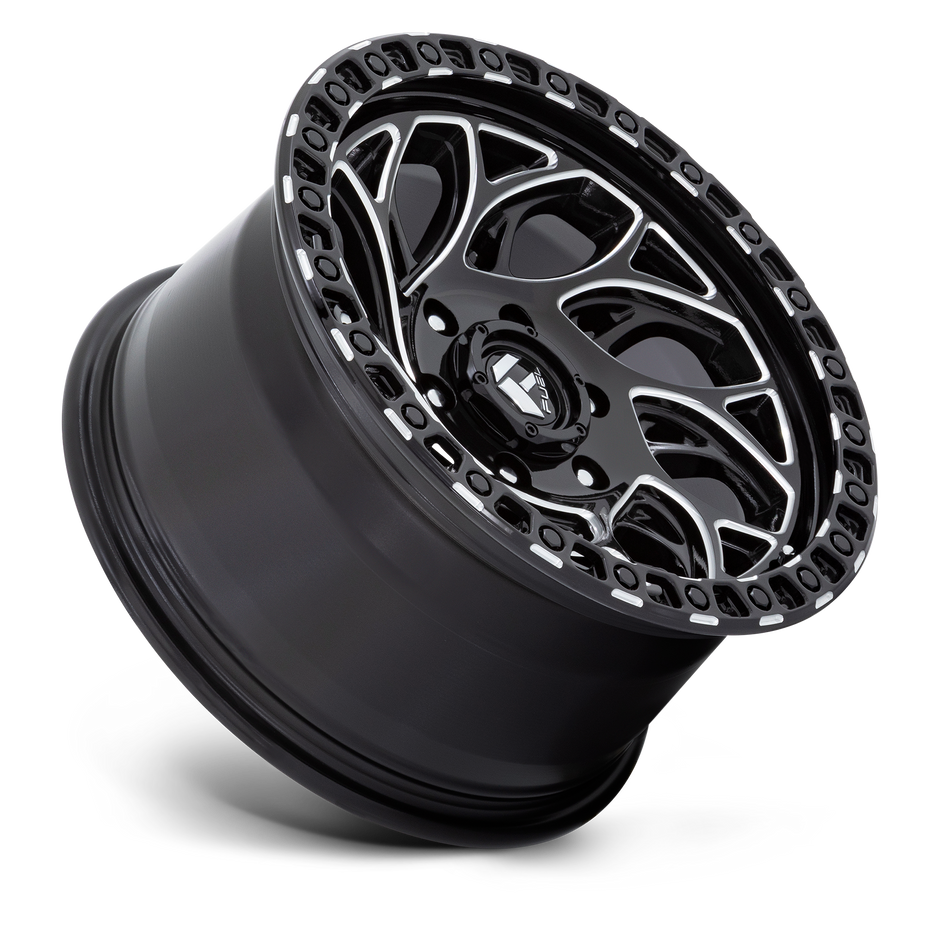 Fuel Wheels D840 Runner OR 15x10 Gloss Black Milled -43mm ET 72.56mm CB 5x114.3